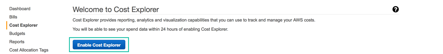 Enable Cost Explorer